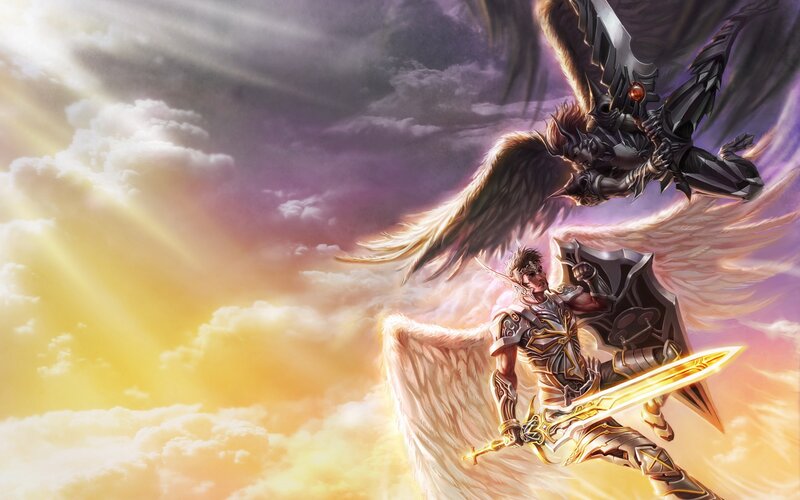 angelic warrior battle