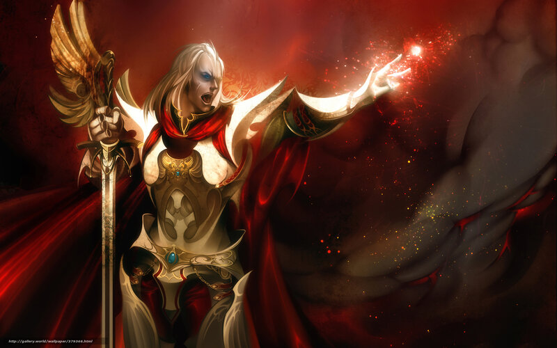 angelic warrior casting spell