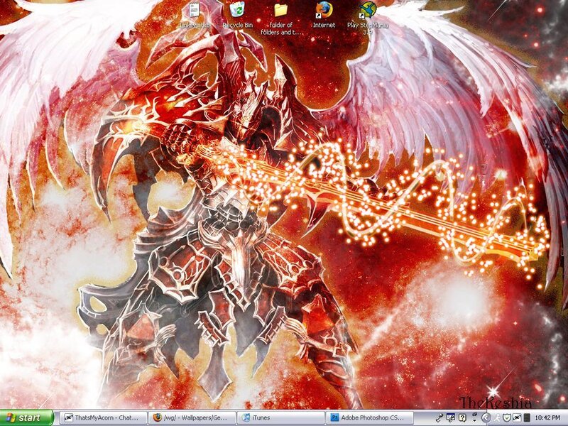 angelic warrior desktop background