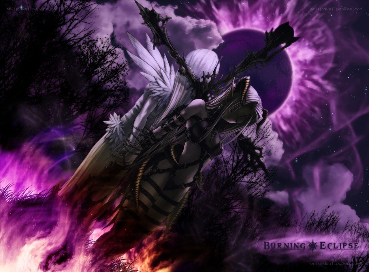 angelic warrior in dark fantasy