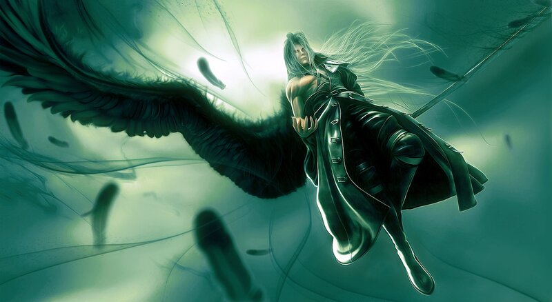 angelic warrior in flight