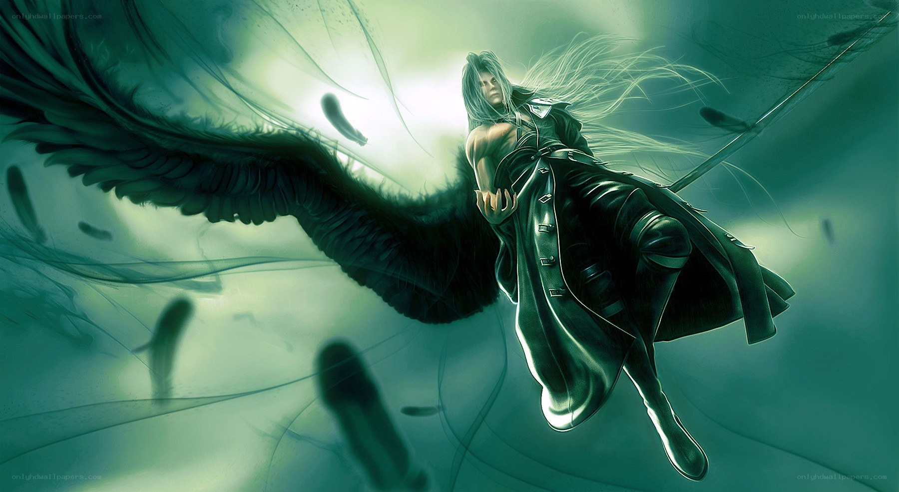 angelic warrior in flight