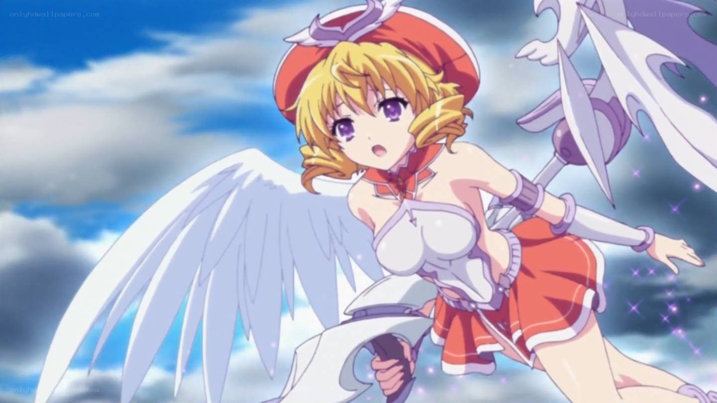 angelic warrior in flight