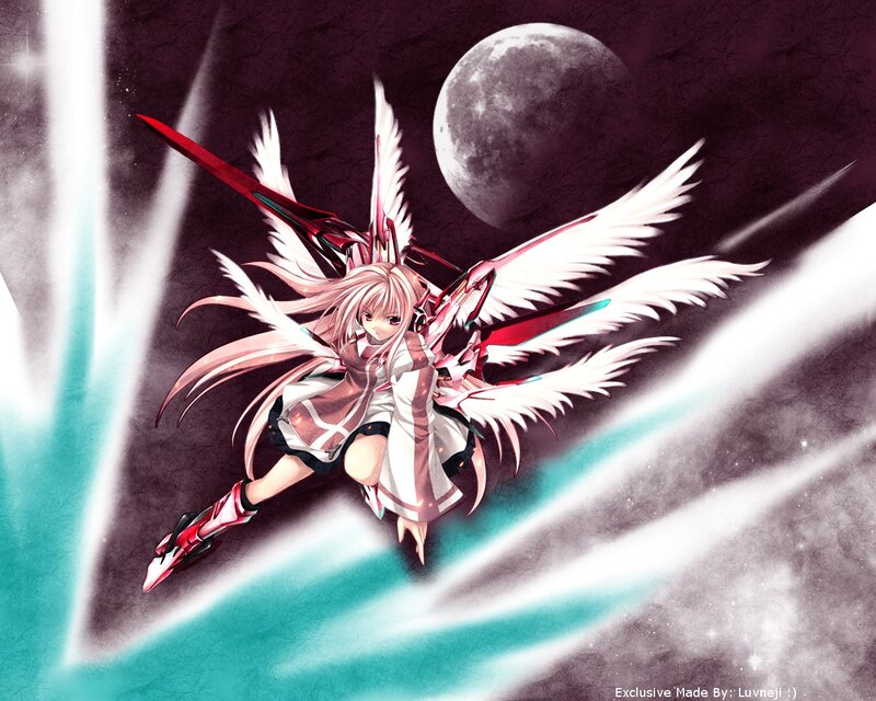 angelic warrior in flight