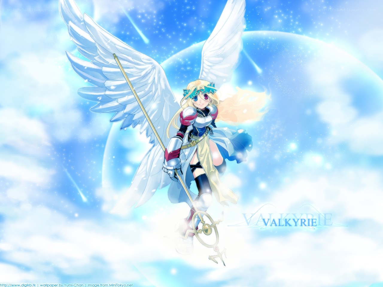 angelic warrior in sky