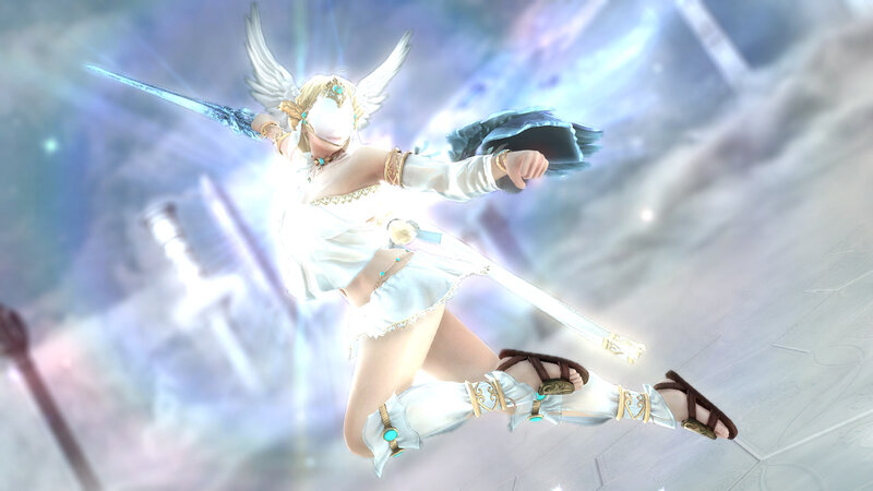 Angelic Warrior in White — Dramatic