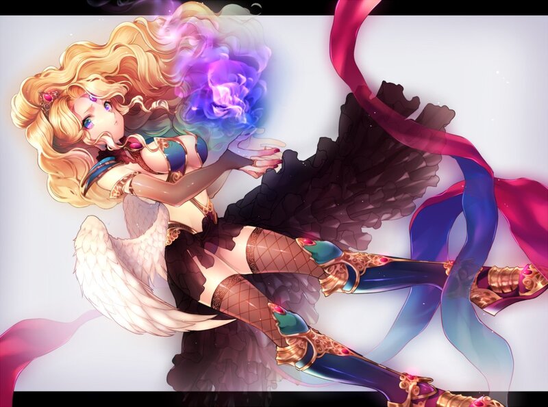 angelic warrior with magic