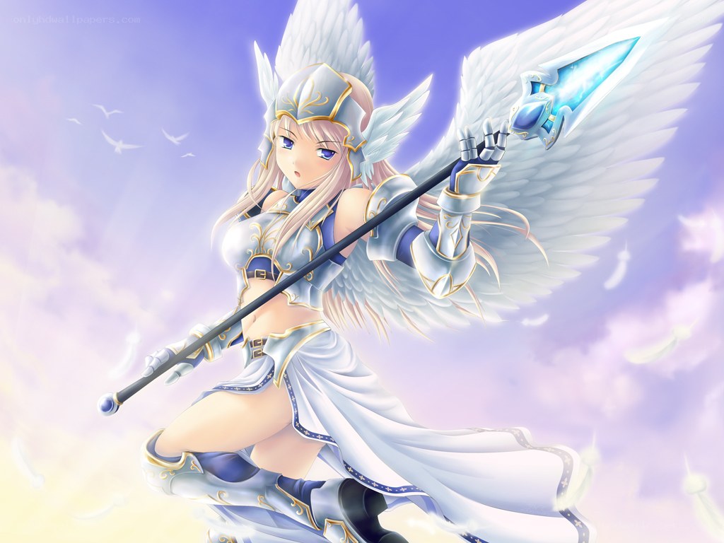 angelic warrior with spear