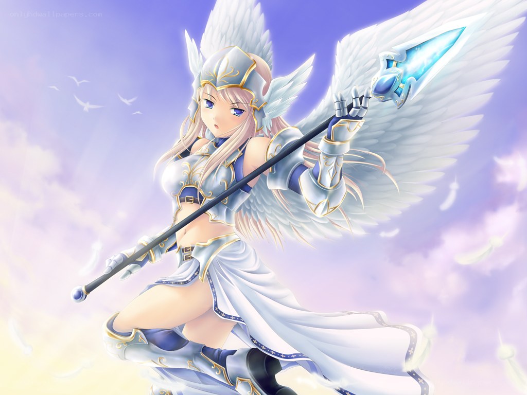angelic warrior with spear