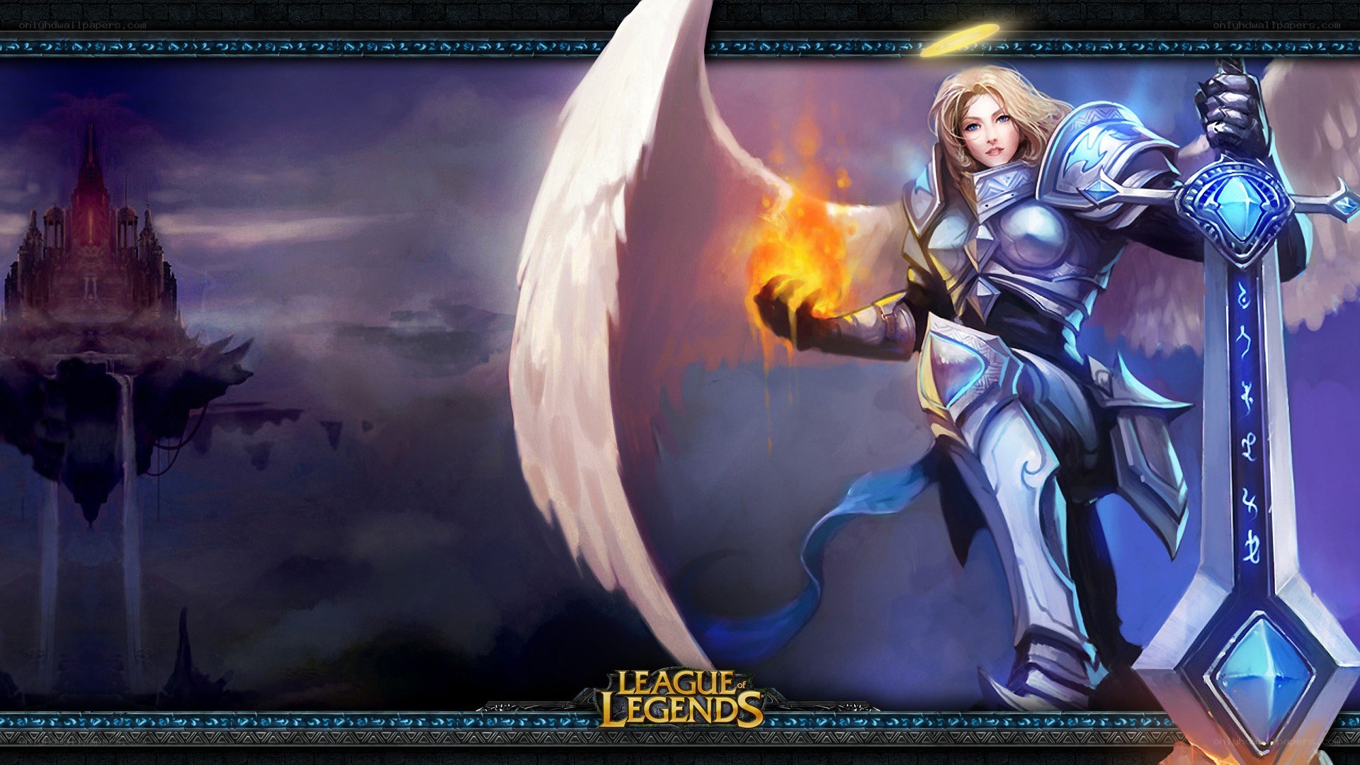 angelic warrior with sword