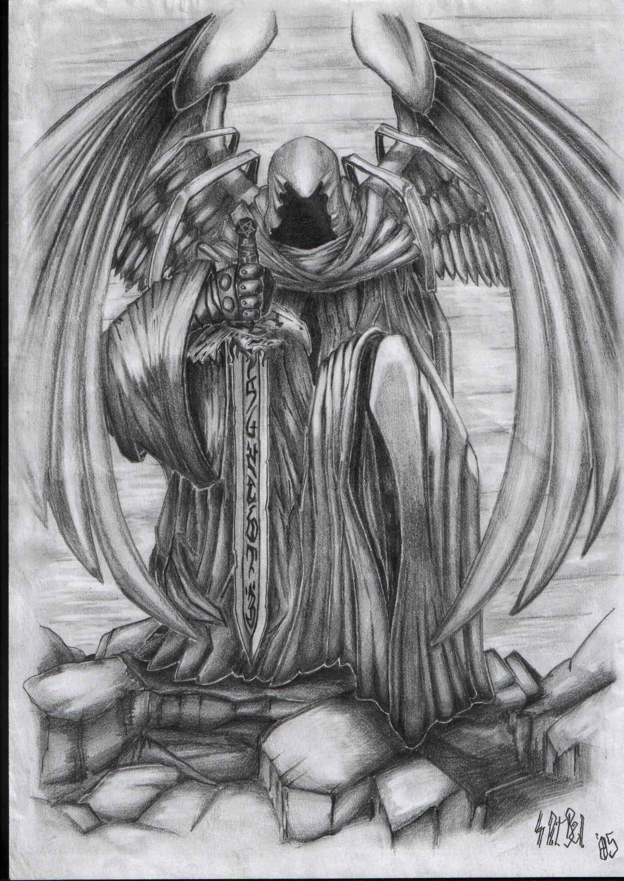 angelic warrior with sword