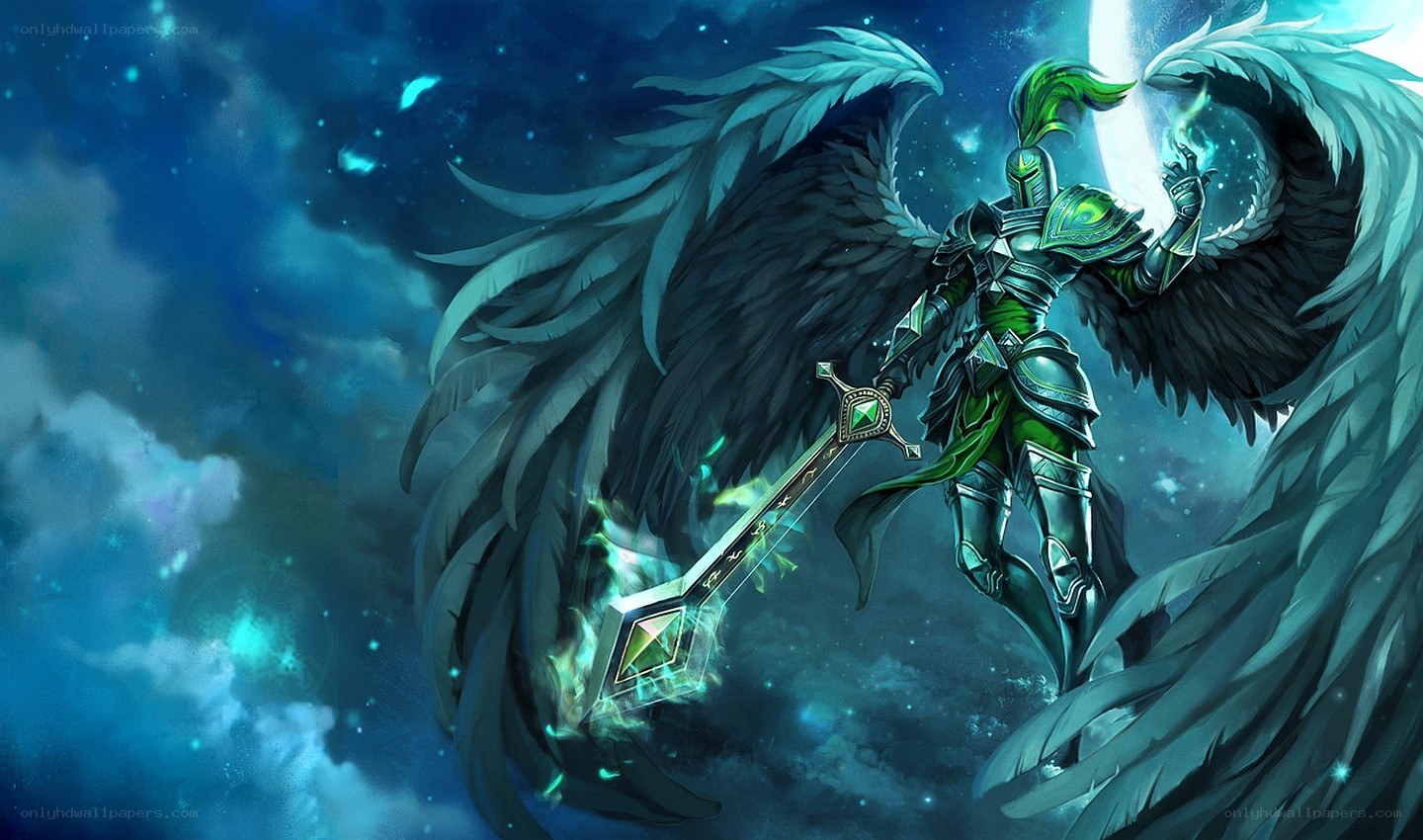 angelic warrior with sword