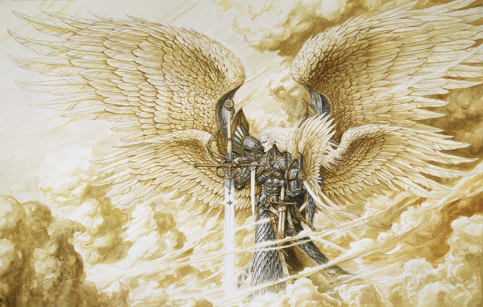 angelic warrior with sword