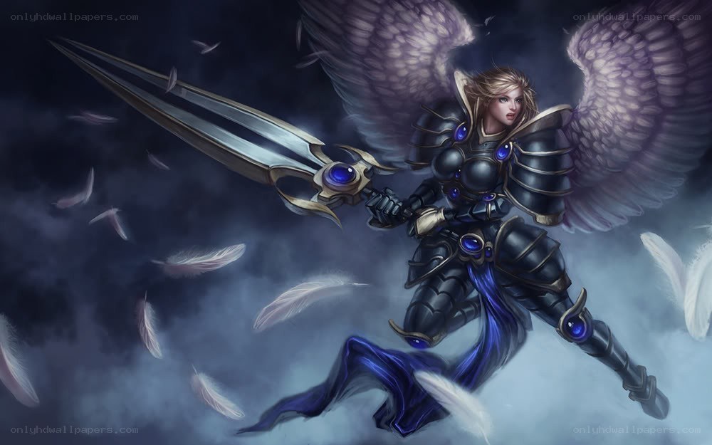angelic warrior with sword
