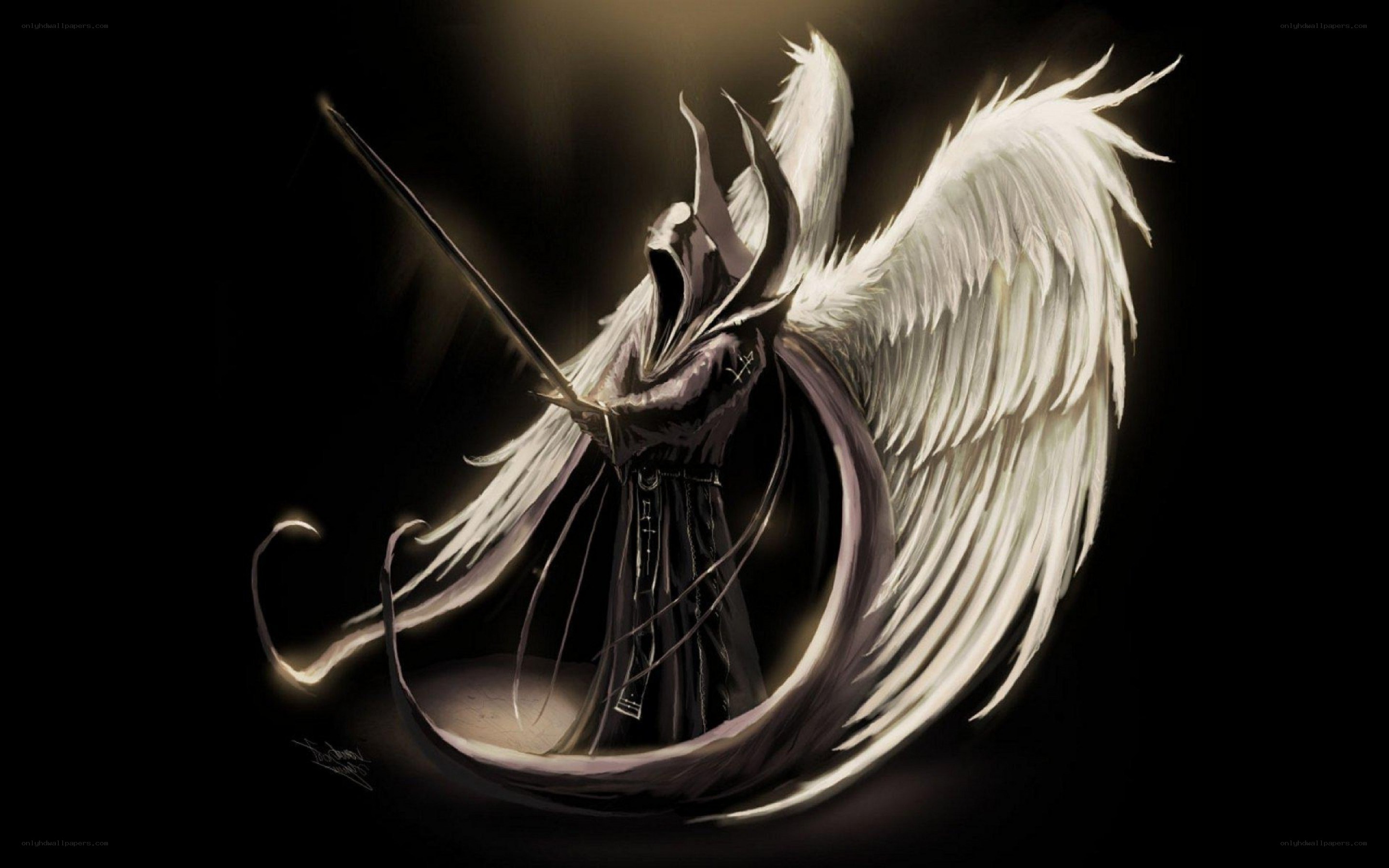 angelic warrior with sword