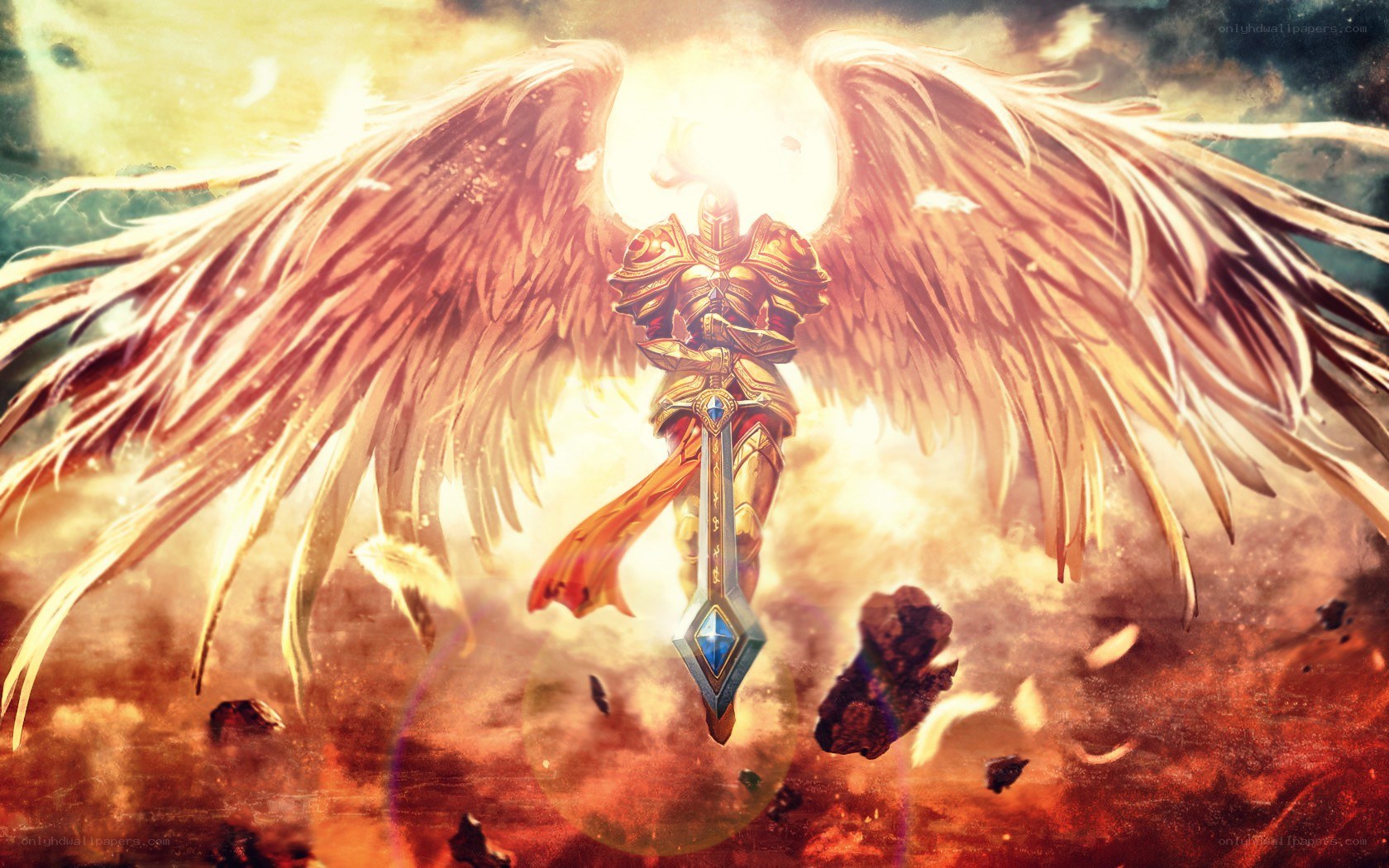 angelic warrior with sword
