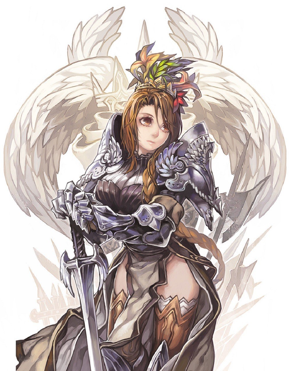 angelic warrior with sword