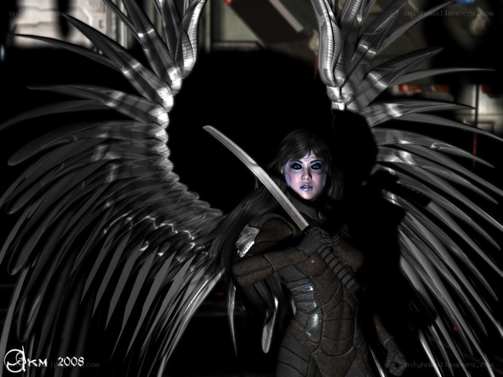 angelic warrior with sword