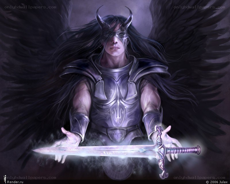 angelic warrior with sword