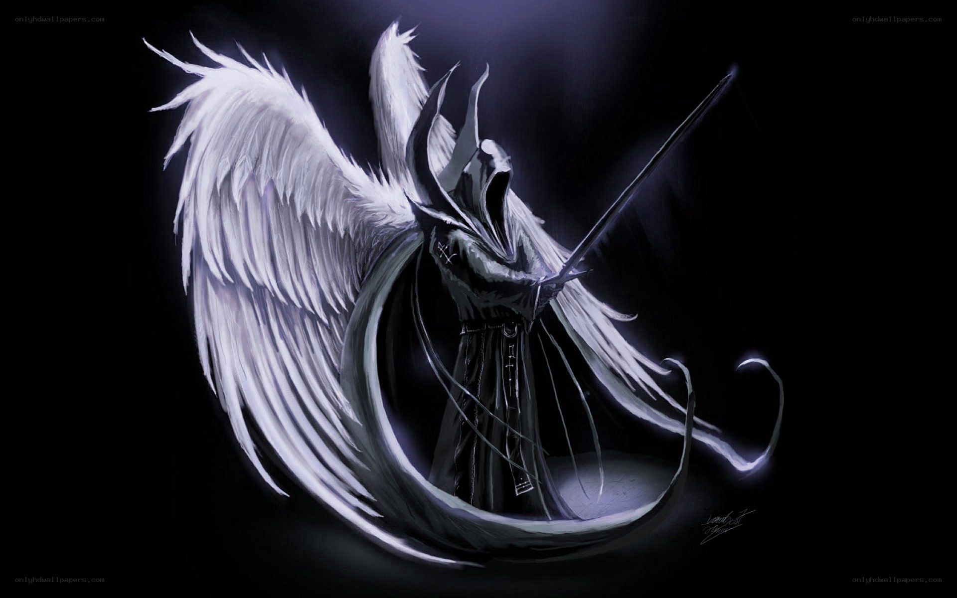 angelic warrior with sword