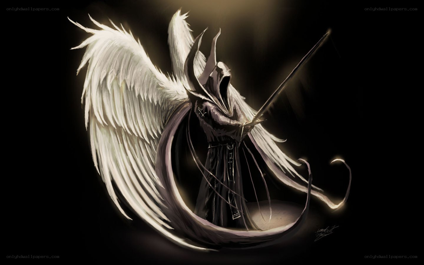 angelic warrior with sword