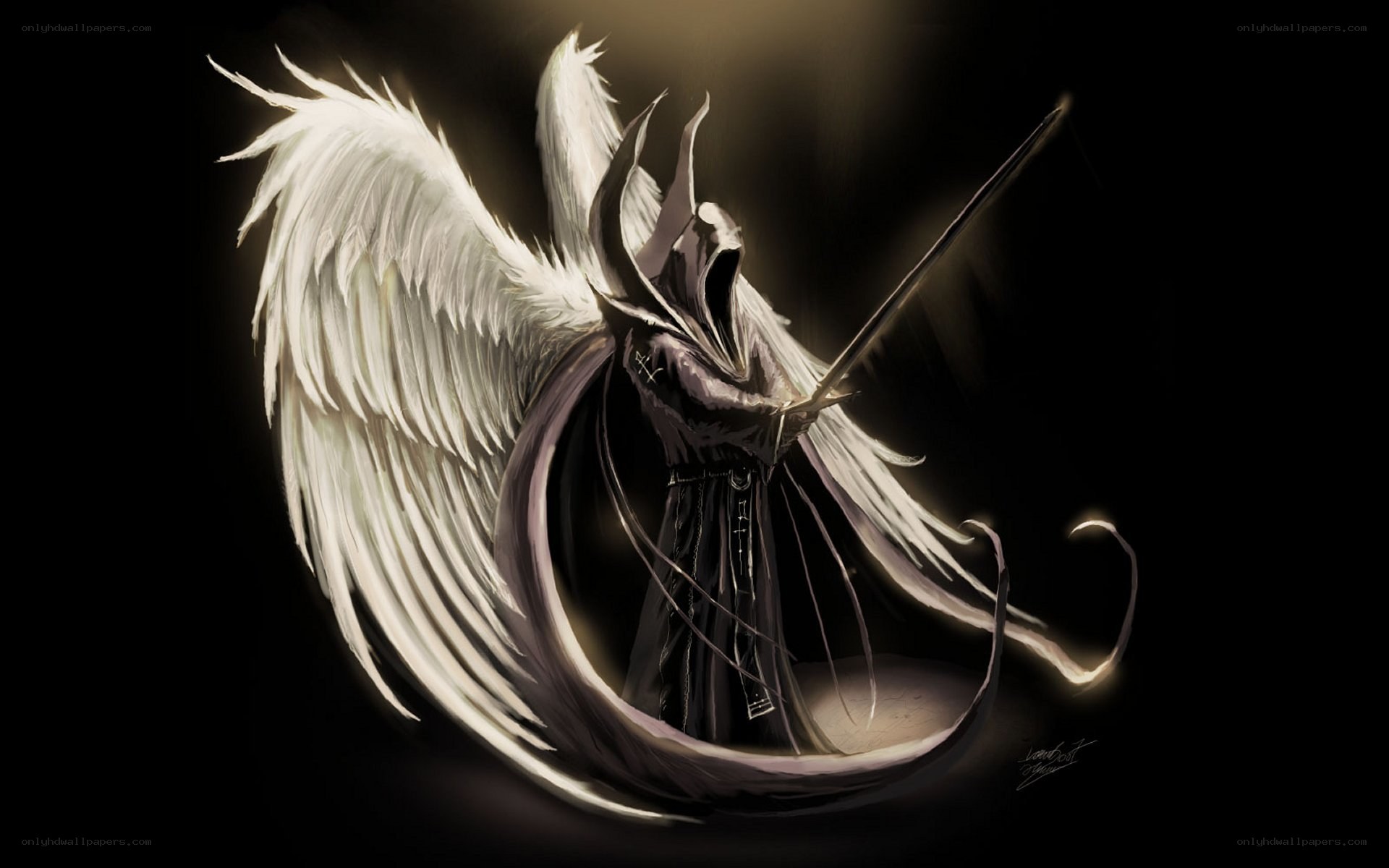 angelic warrior with sword