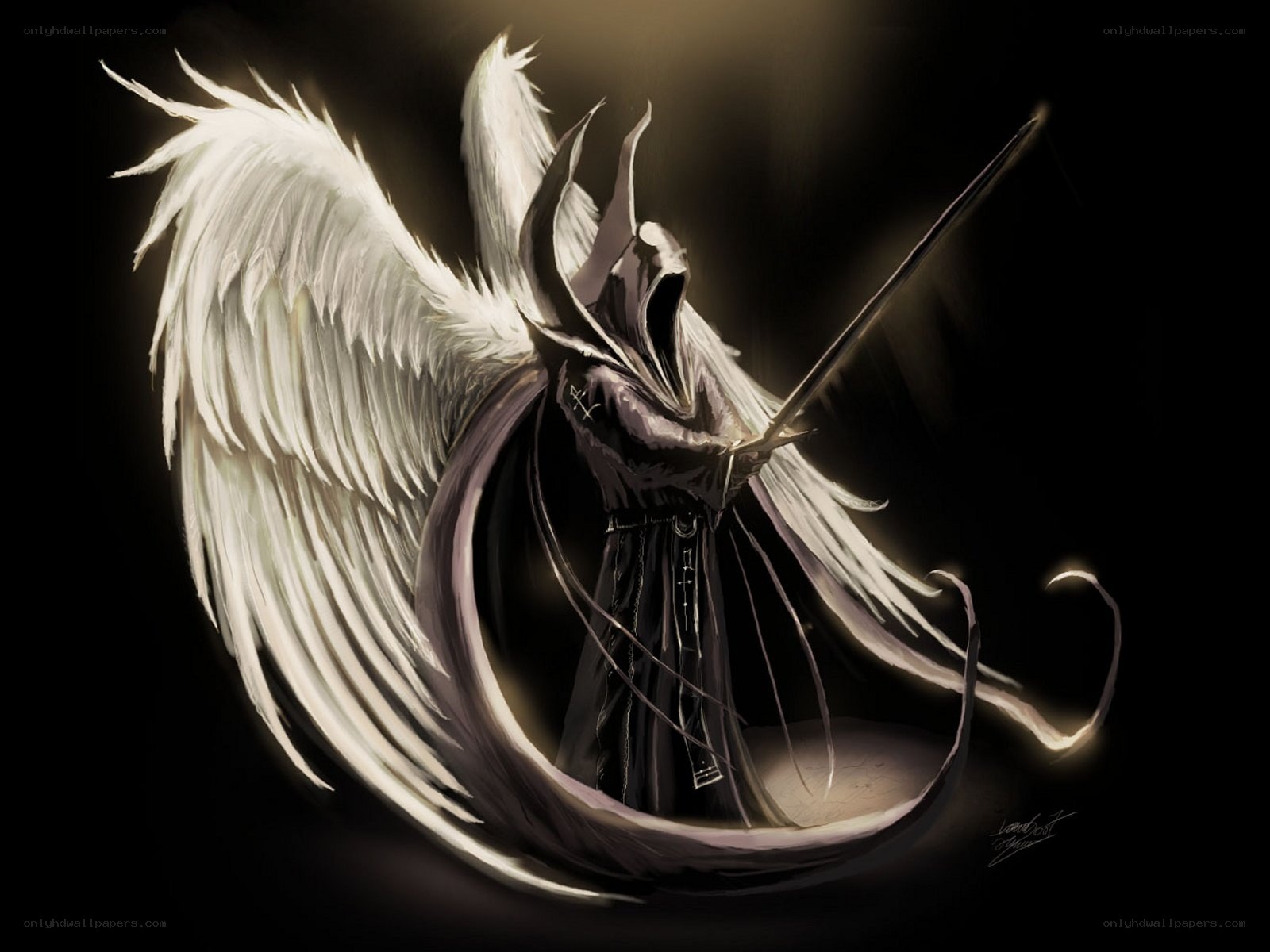 angelic warrior with sword