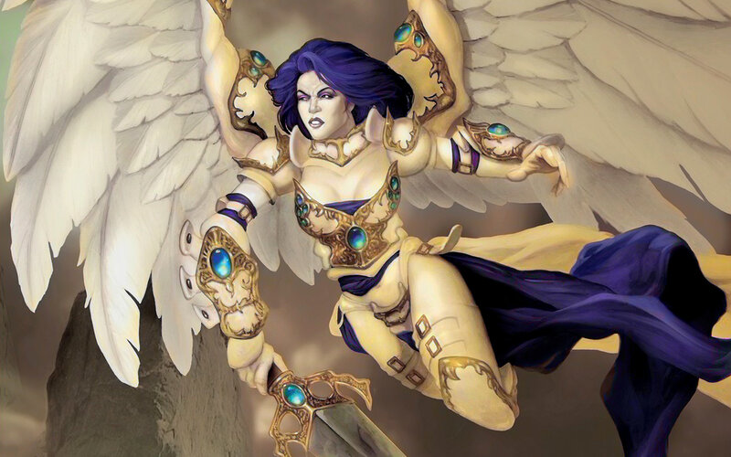 angelic warrior with sword