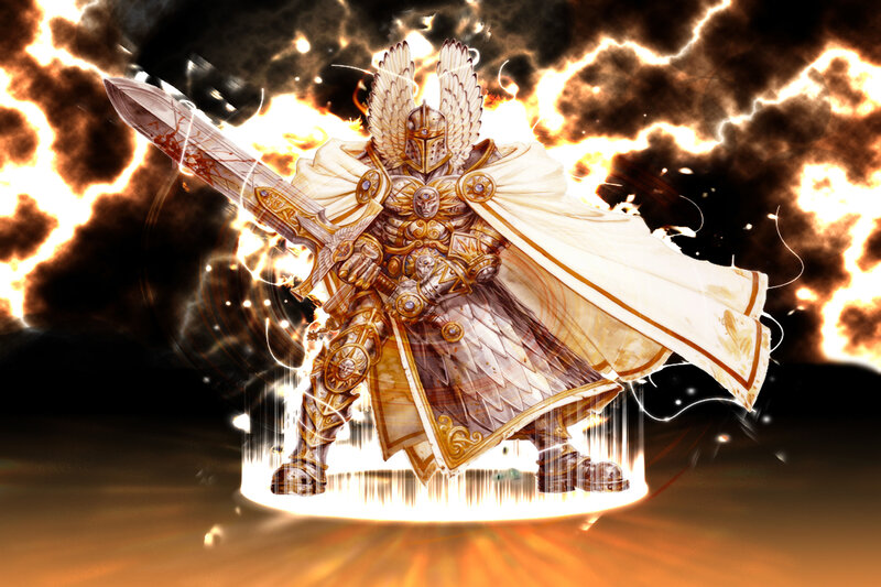 angelic warrior with sword