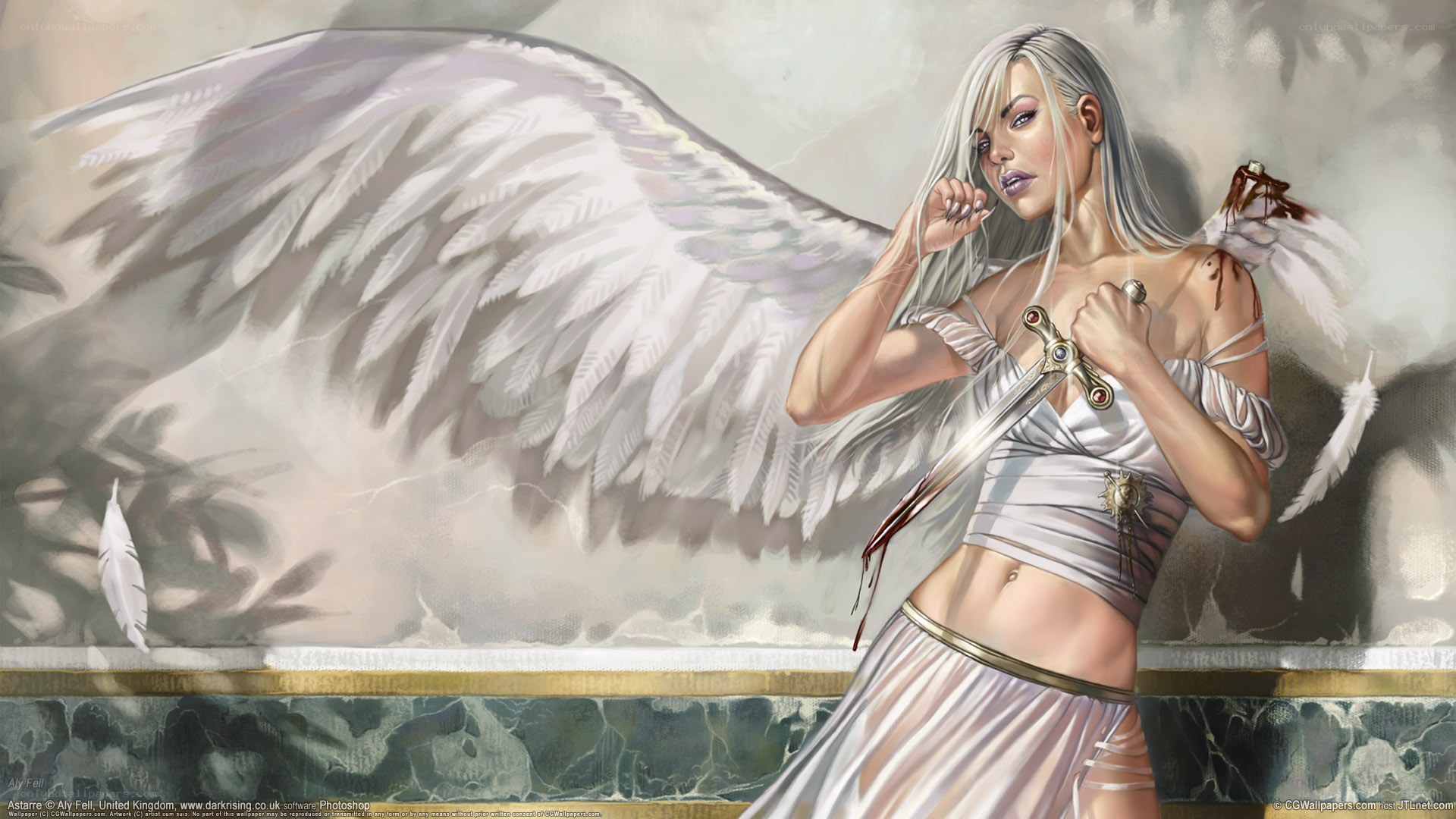 angelic warrior with sword