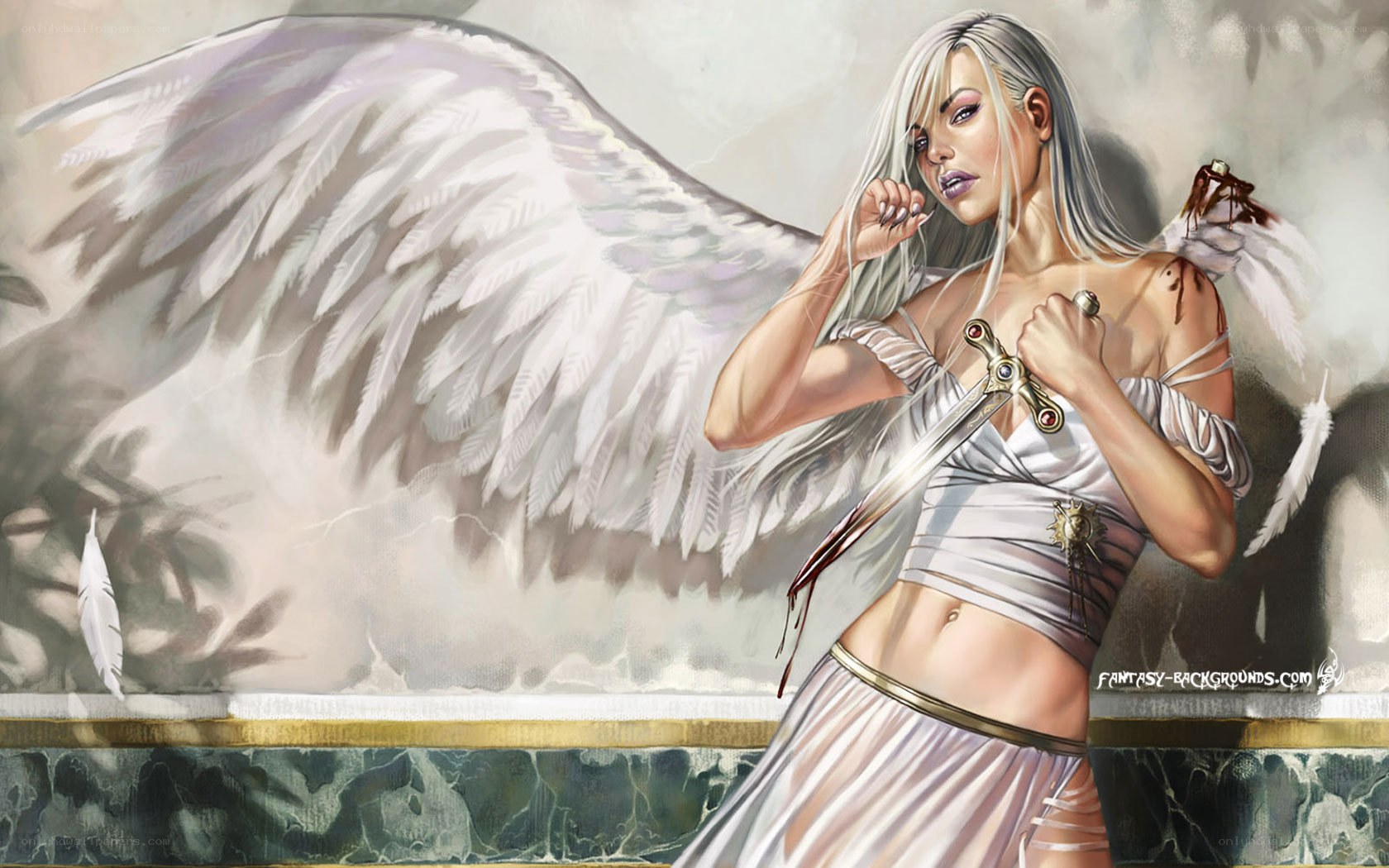 angelic warrior with sword