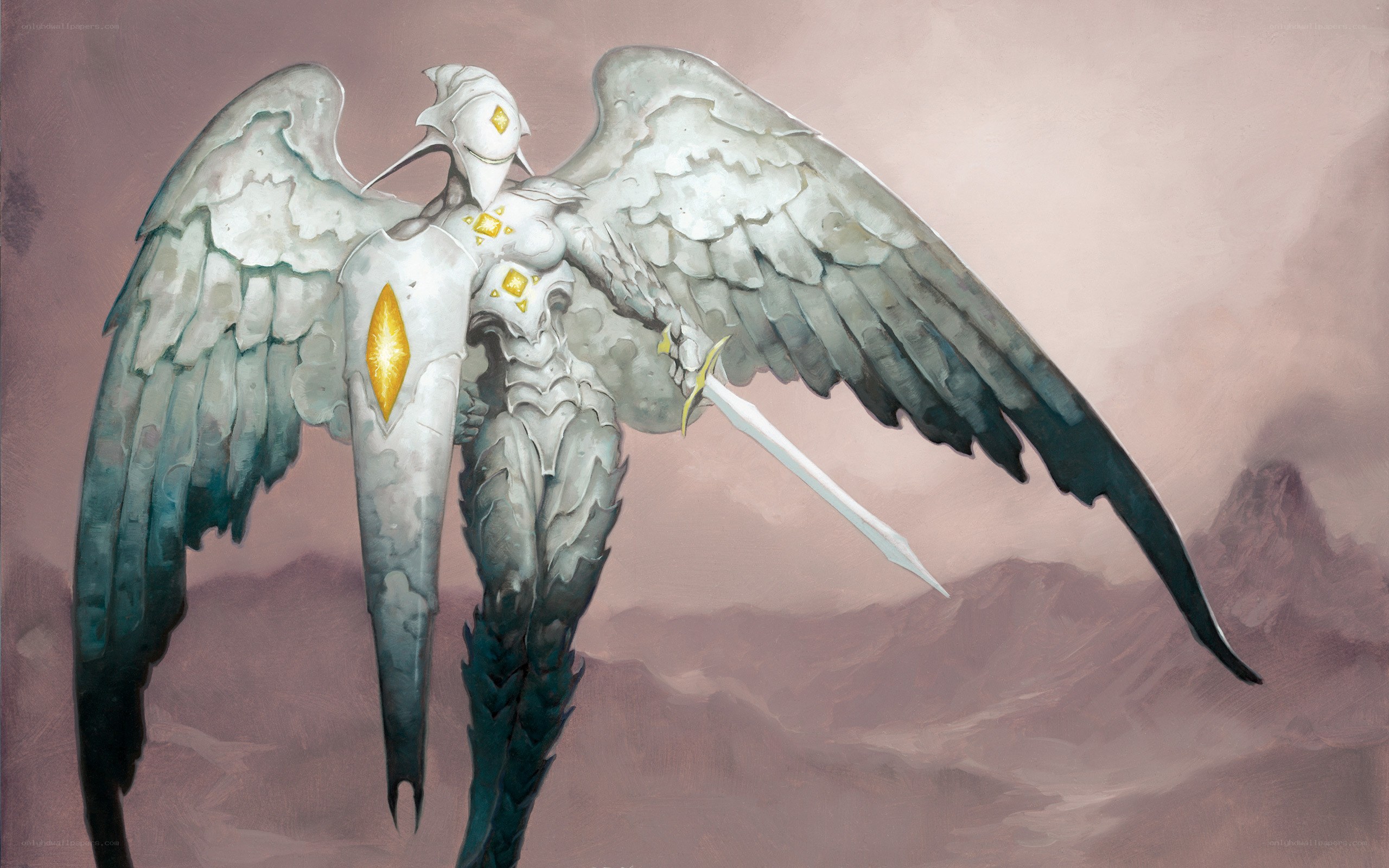 angelic warrior with sword