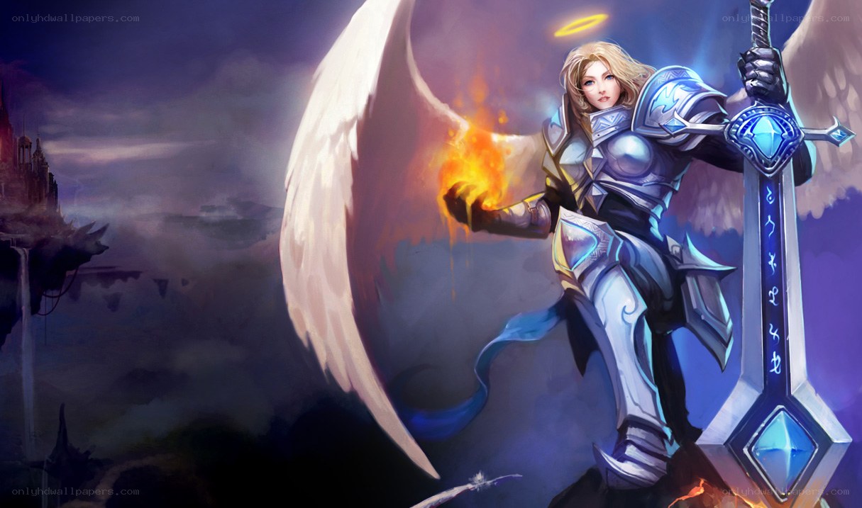 angelic warrior with sword