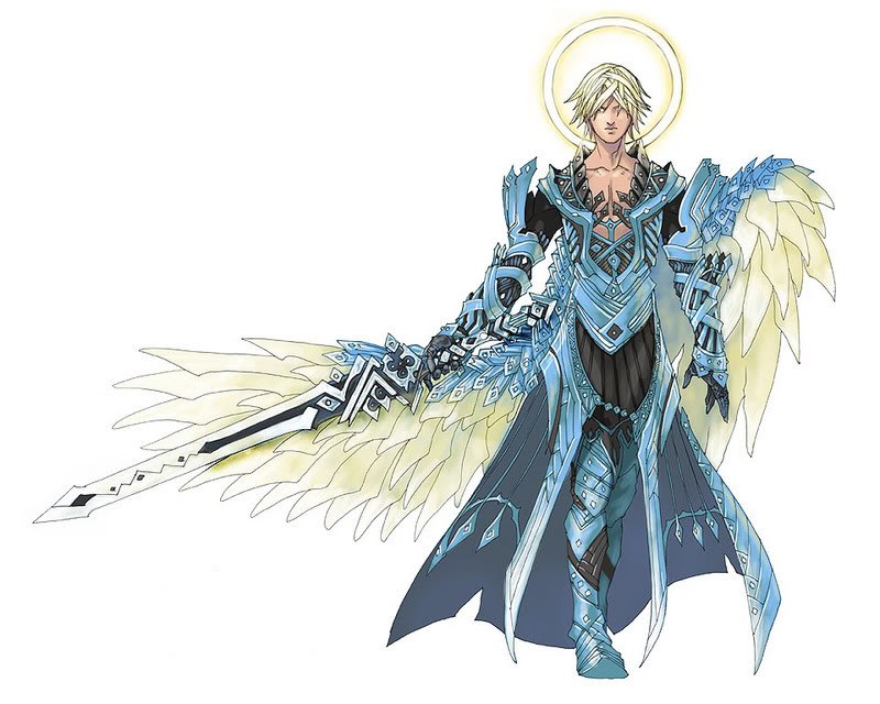 angelic warrior with sword