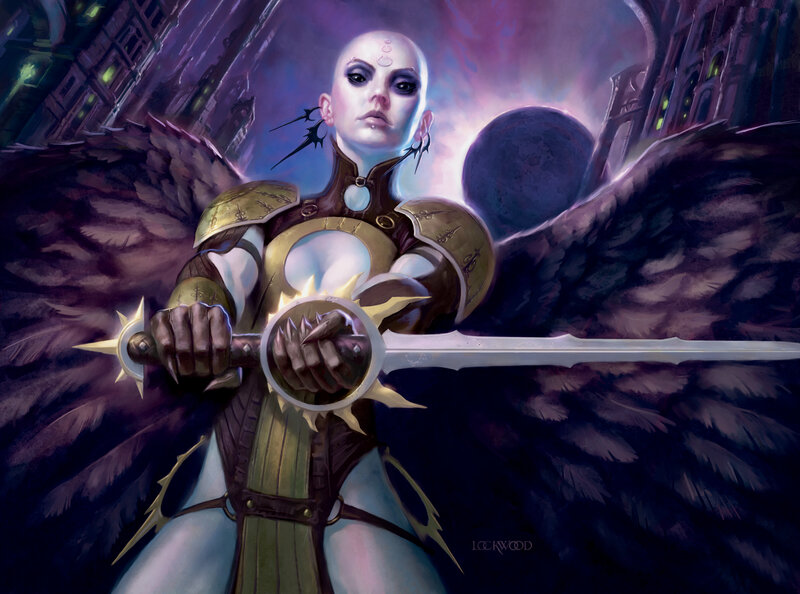 angelic warrior with sword