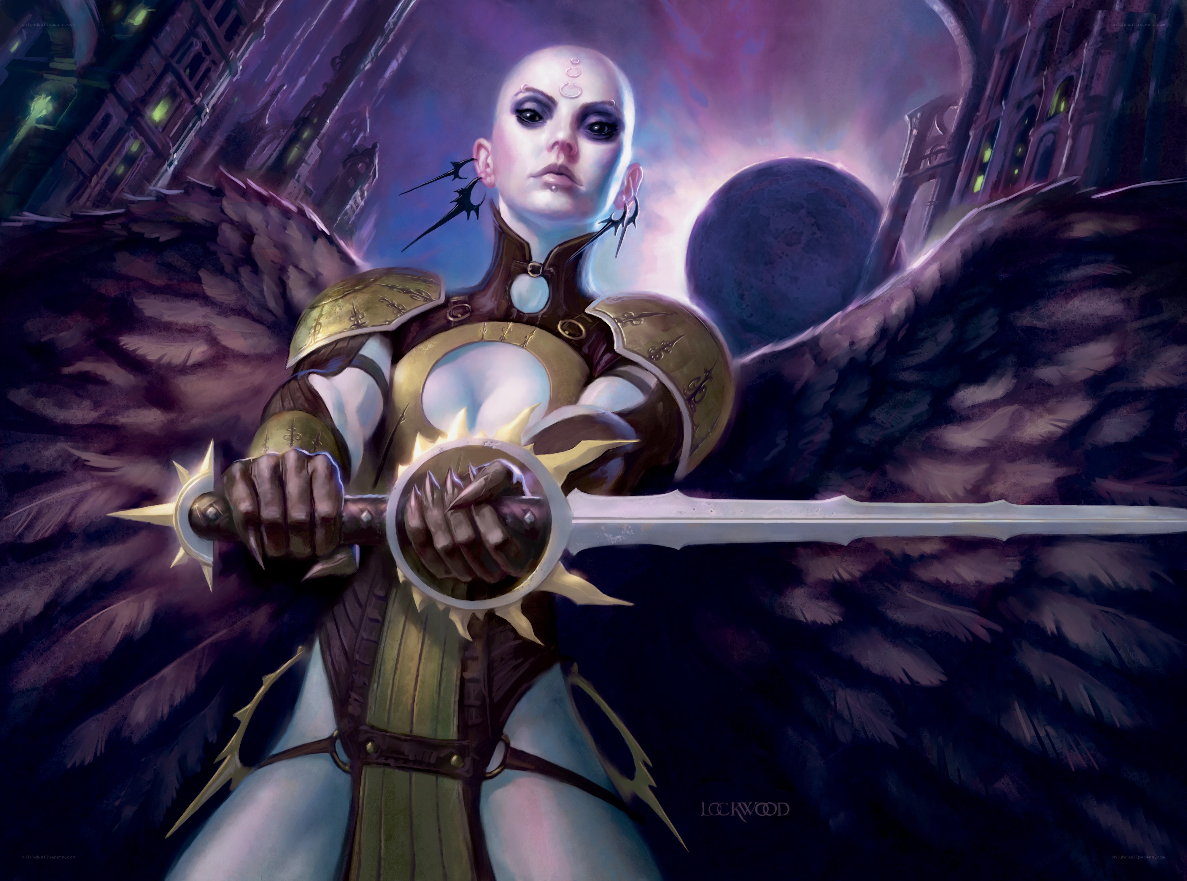 angelic warrior with sword
