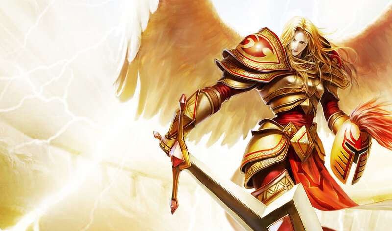 angelic warrior with sword