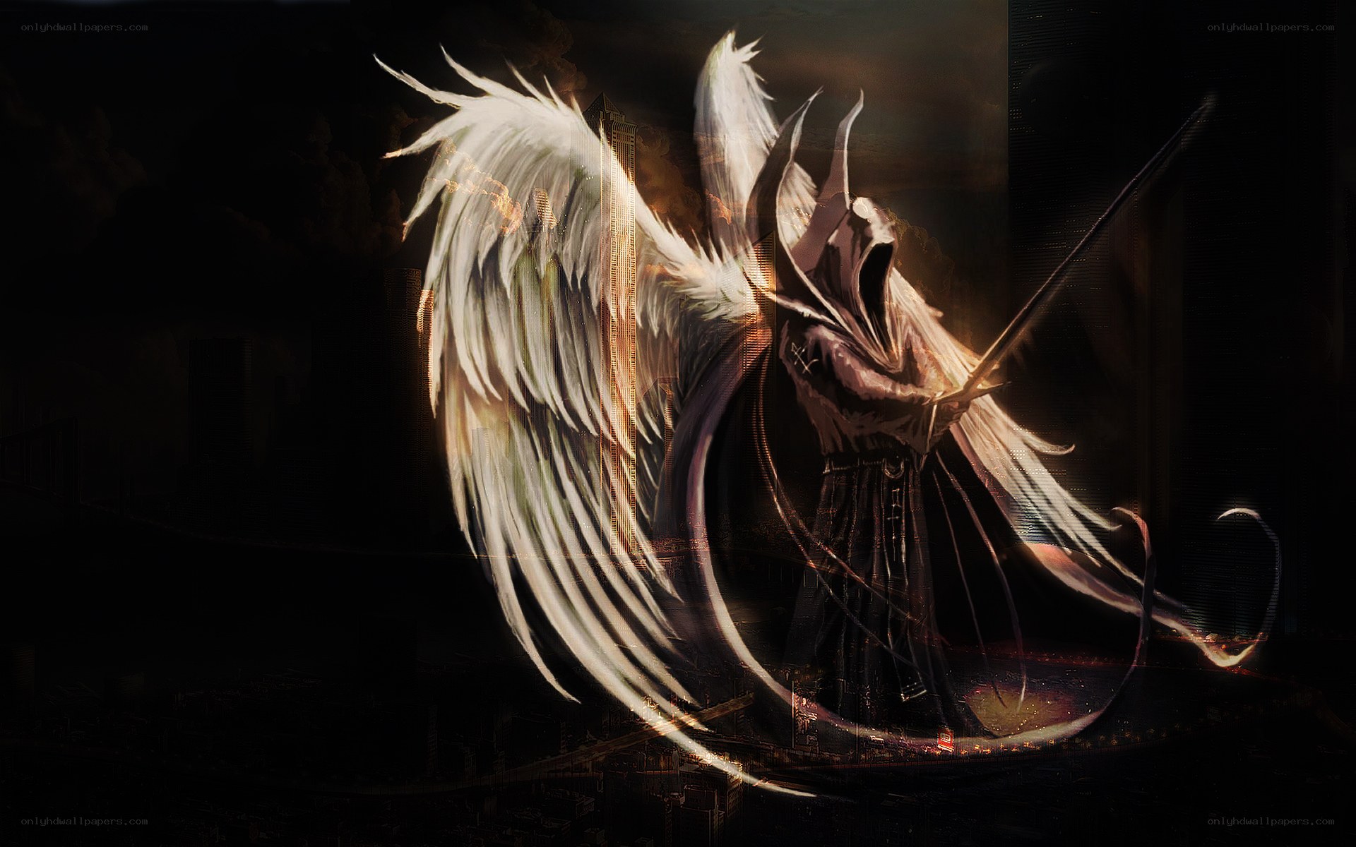 angelic warrior with sword