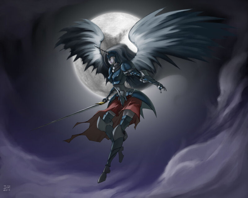 angelic warrior with sword