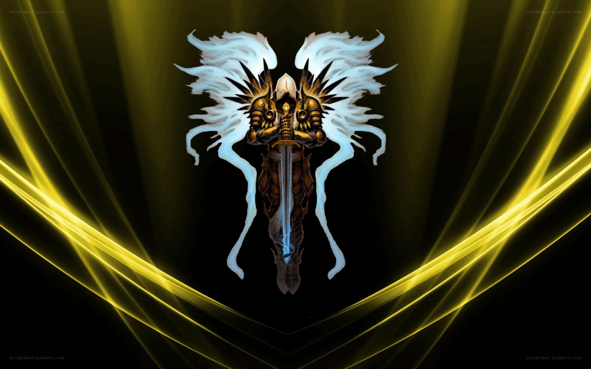 angelic warrior with sword