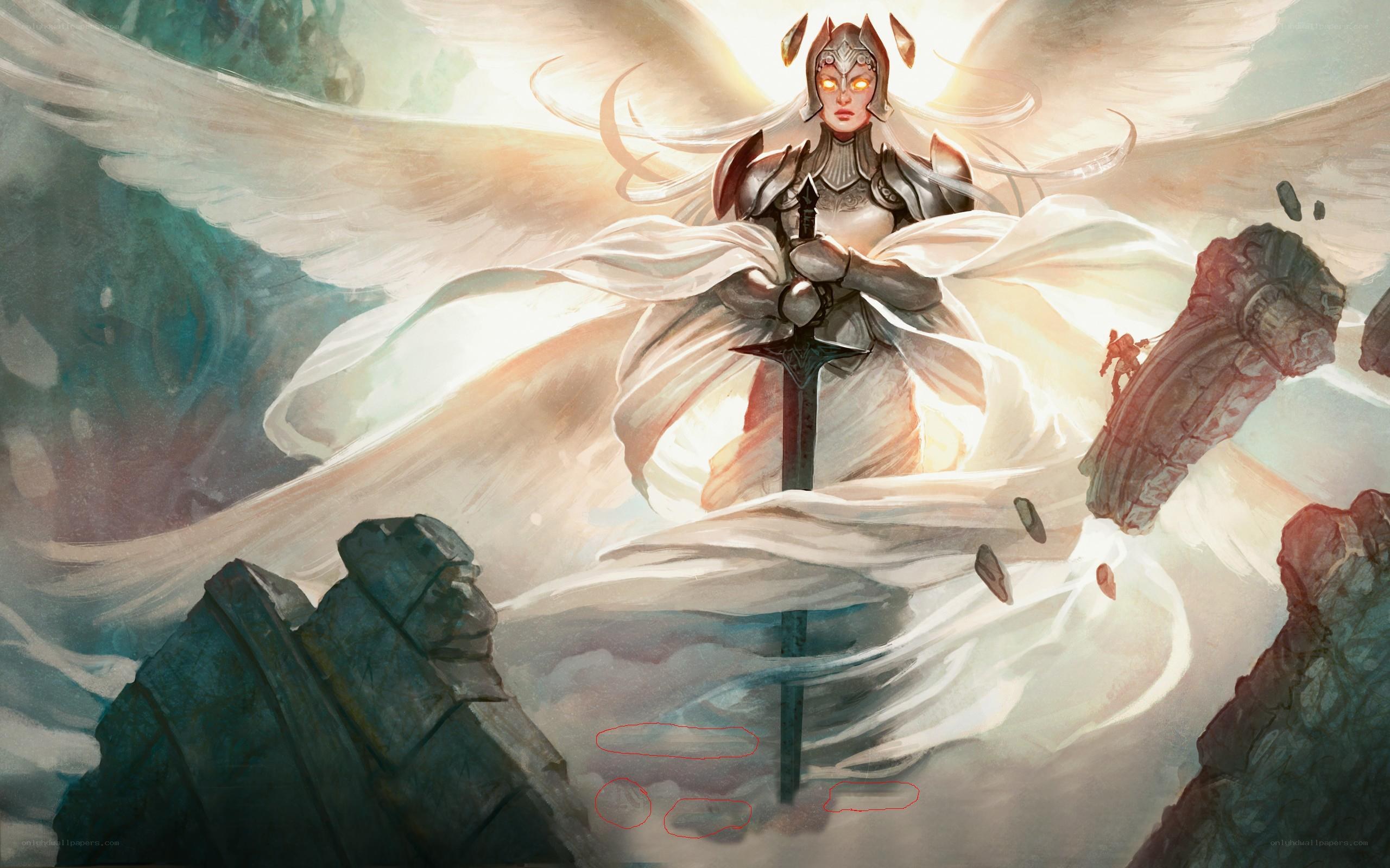 angelic warrior with sword