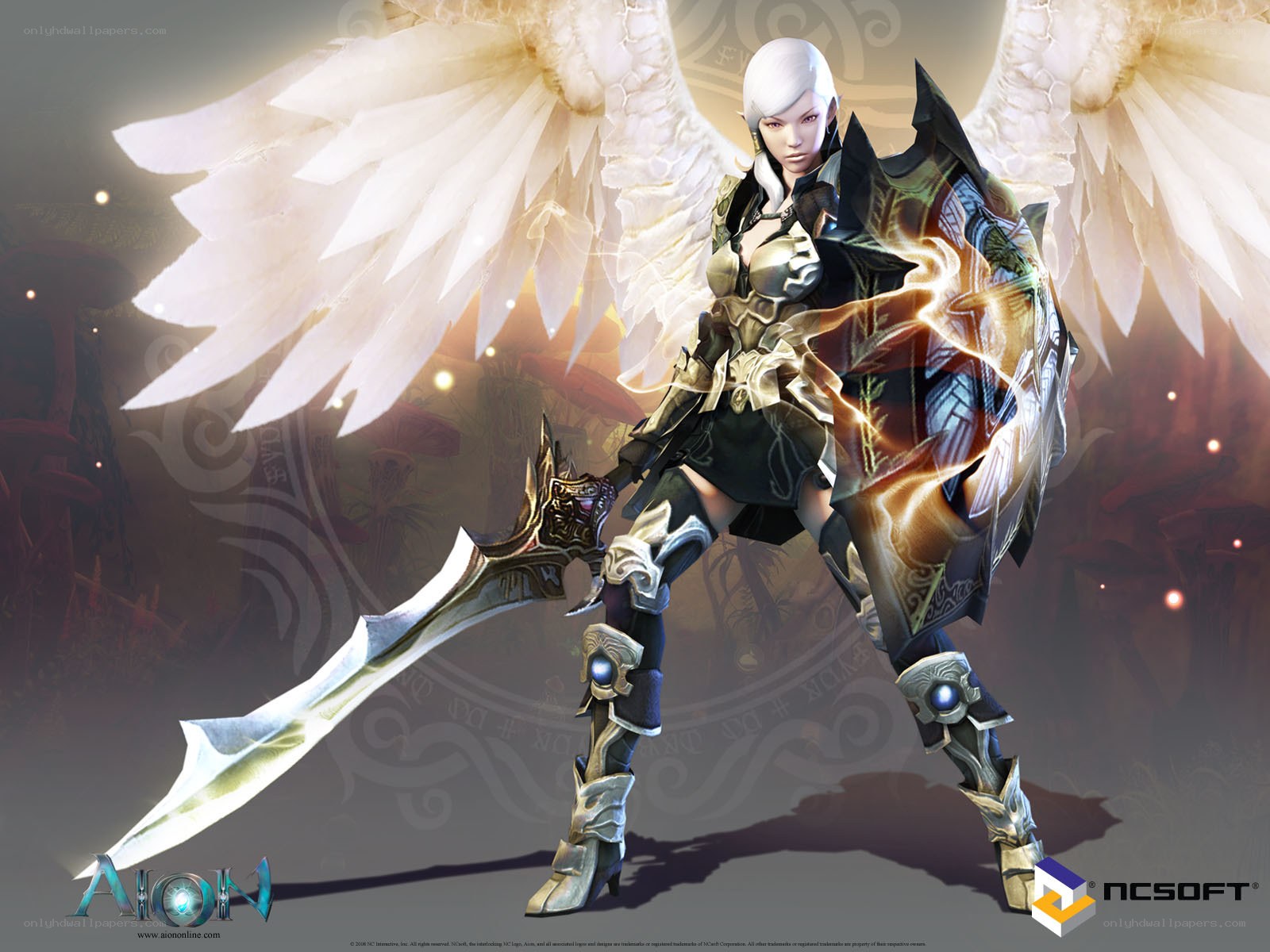 angelic warrior with sword