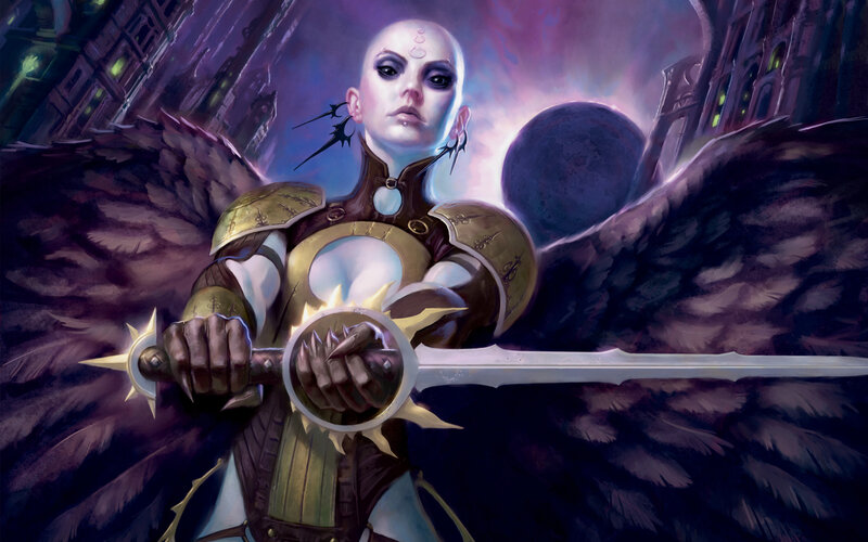 angelic warrior with sword