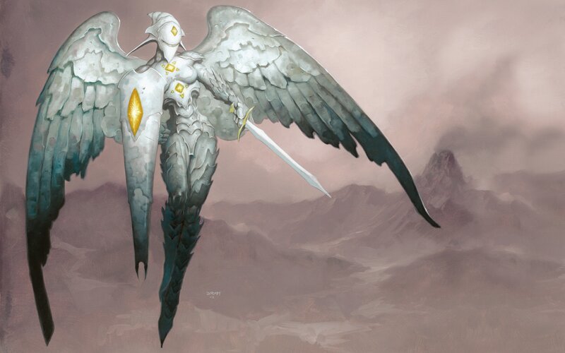 angelic warrior with sword
