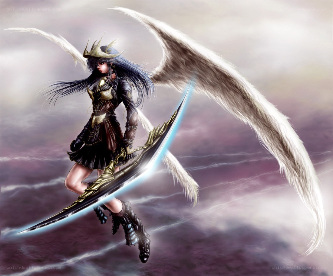 angelic warrior with sword
