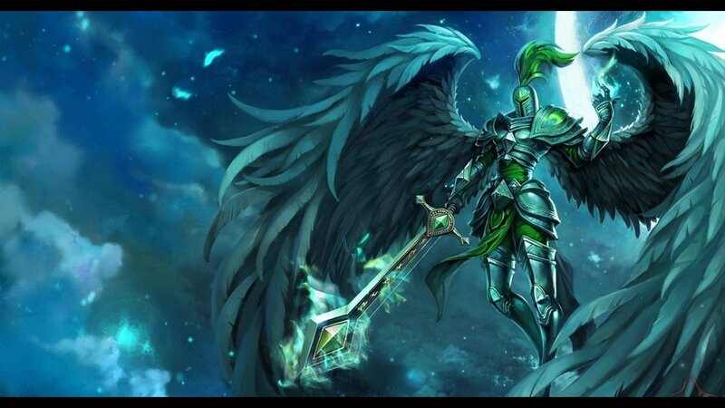 angelic warrior with sword