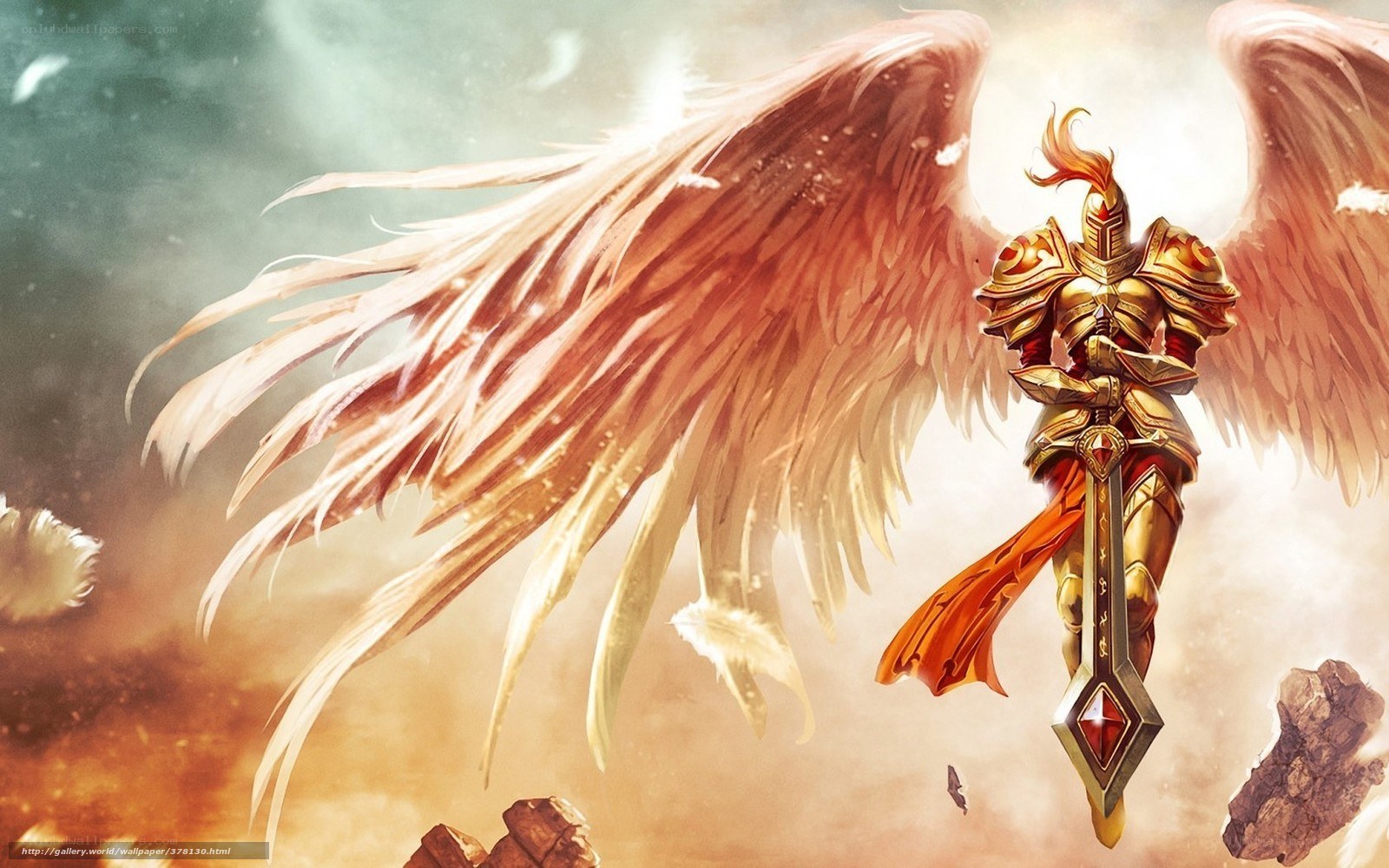 angelic warrior with sword