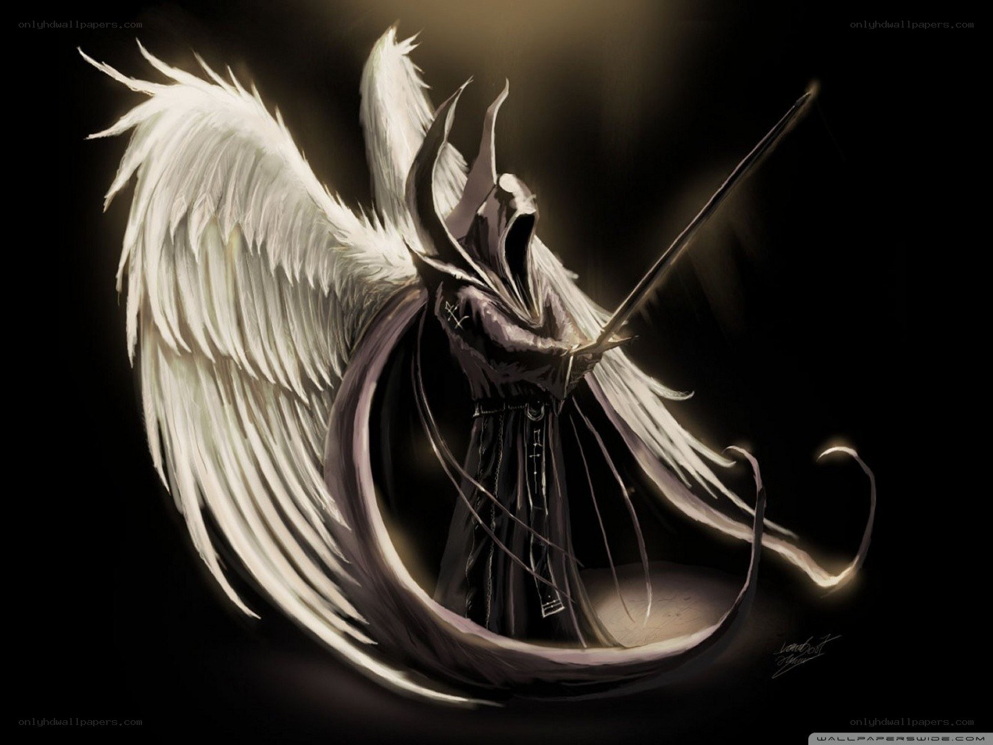 angelic warrior with sword