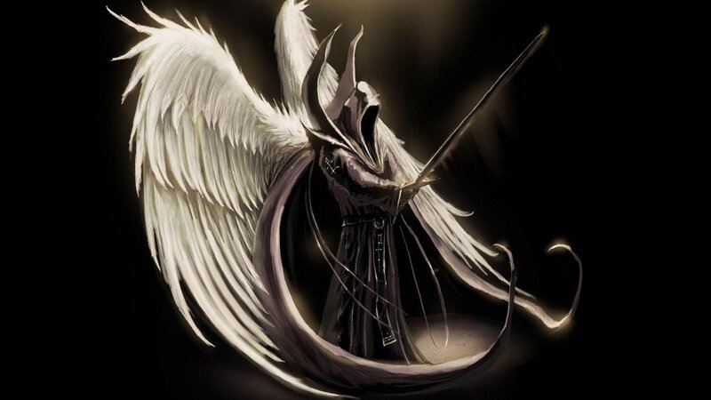 Angelic Warrior with Sword — Dramatic