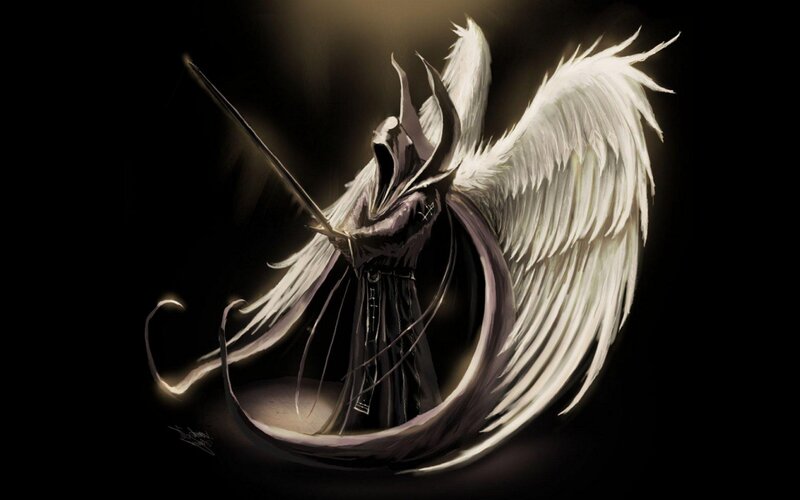 Angelic Warrior with Sword — Wings